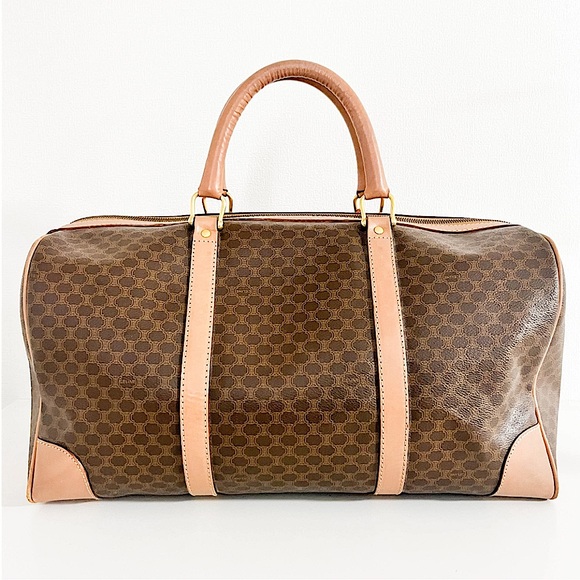 Celine Vintage Macadam Coated Canvas Travel Bag - Picture 2 of 7